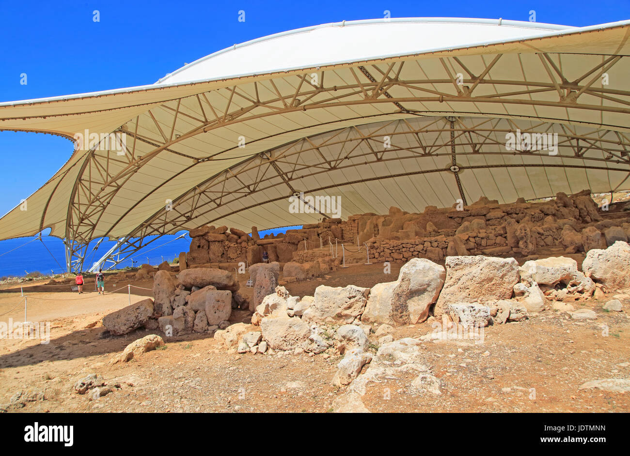 Mnajdra megalithic temple mégalithique néolithique site, Malte Banque D'Images