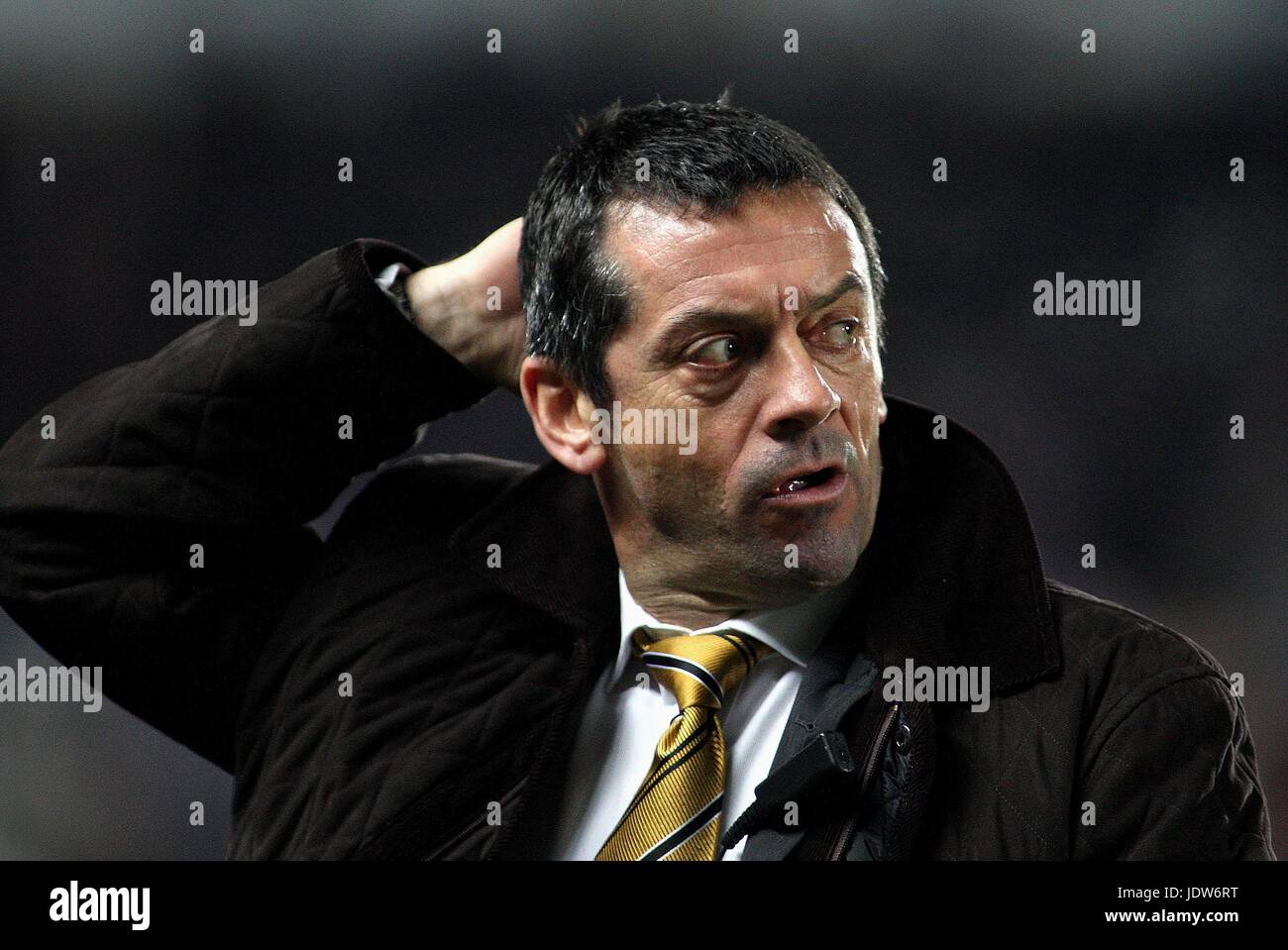 PHIL BROWN PAS HEUREUX HULL V WEST BROM KC Stadium HULL ANGLETERRE 12 Janvier 2008 Banque D'Images