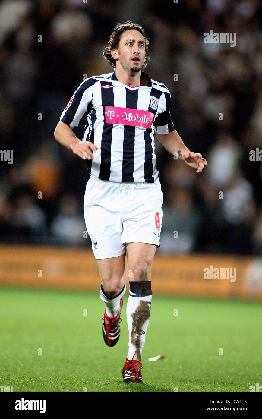 JONATHAN GREENING West Bromwich Albion FC Stade KC HULL ANGLETERRE 12 Janvier 2008 Banque D'Images