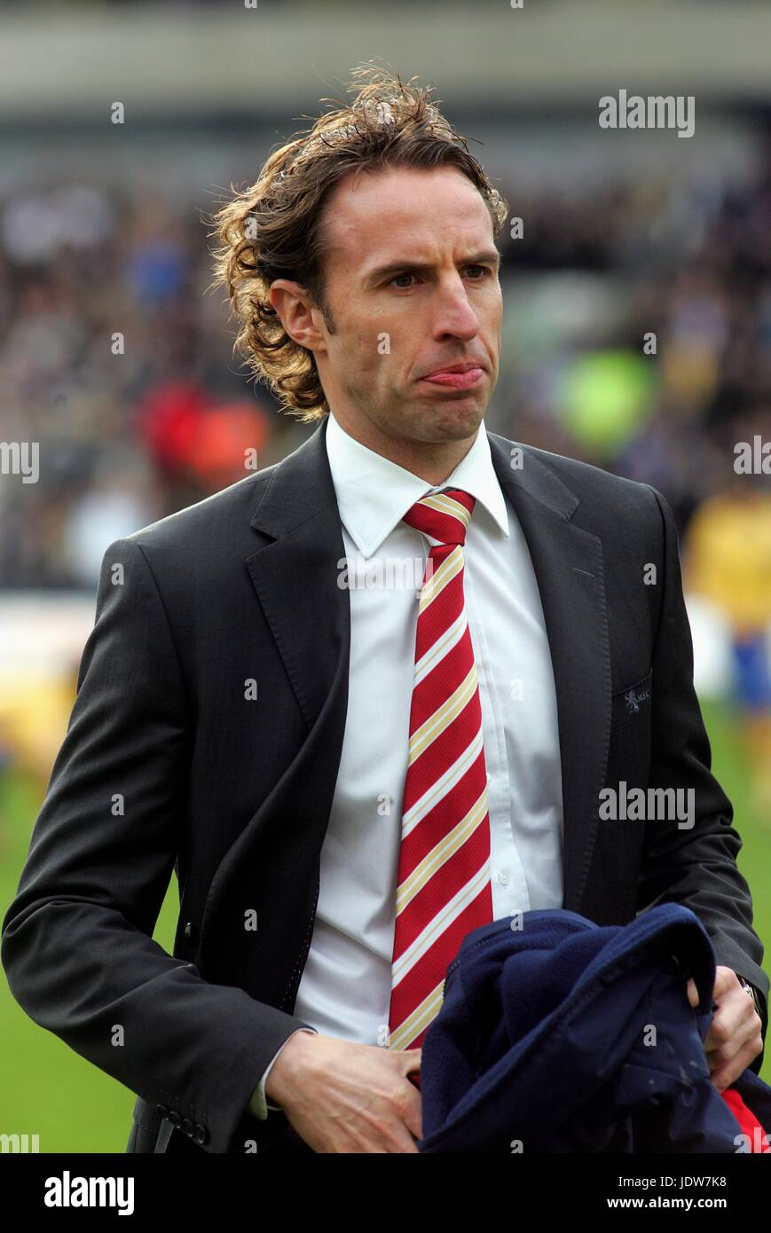 GARETH SOUTHGATE MANSFIELD V MIDDLESBROUGH DOMAINE MILL MANSFIELD ANGLETERRE 26 Janvier 2008 Banque D'Images