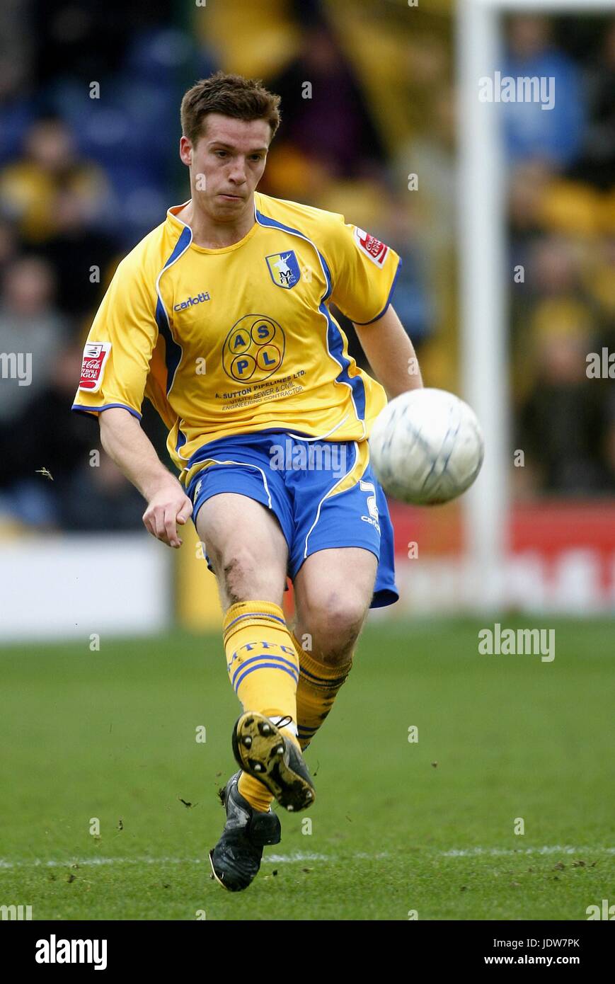 JOHN MULLINS MANSFIELD TOWN FC DOMAINE MILL MANSFIELD ANGLETERRE 26 Janvier 2008 Banque D'Images