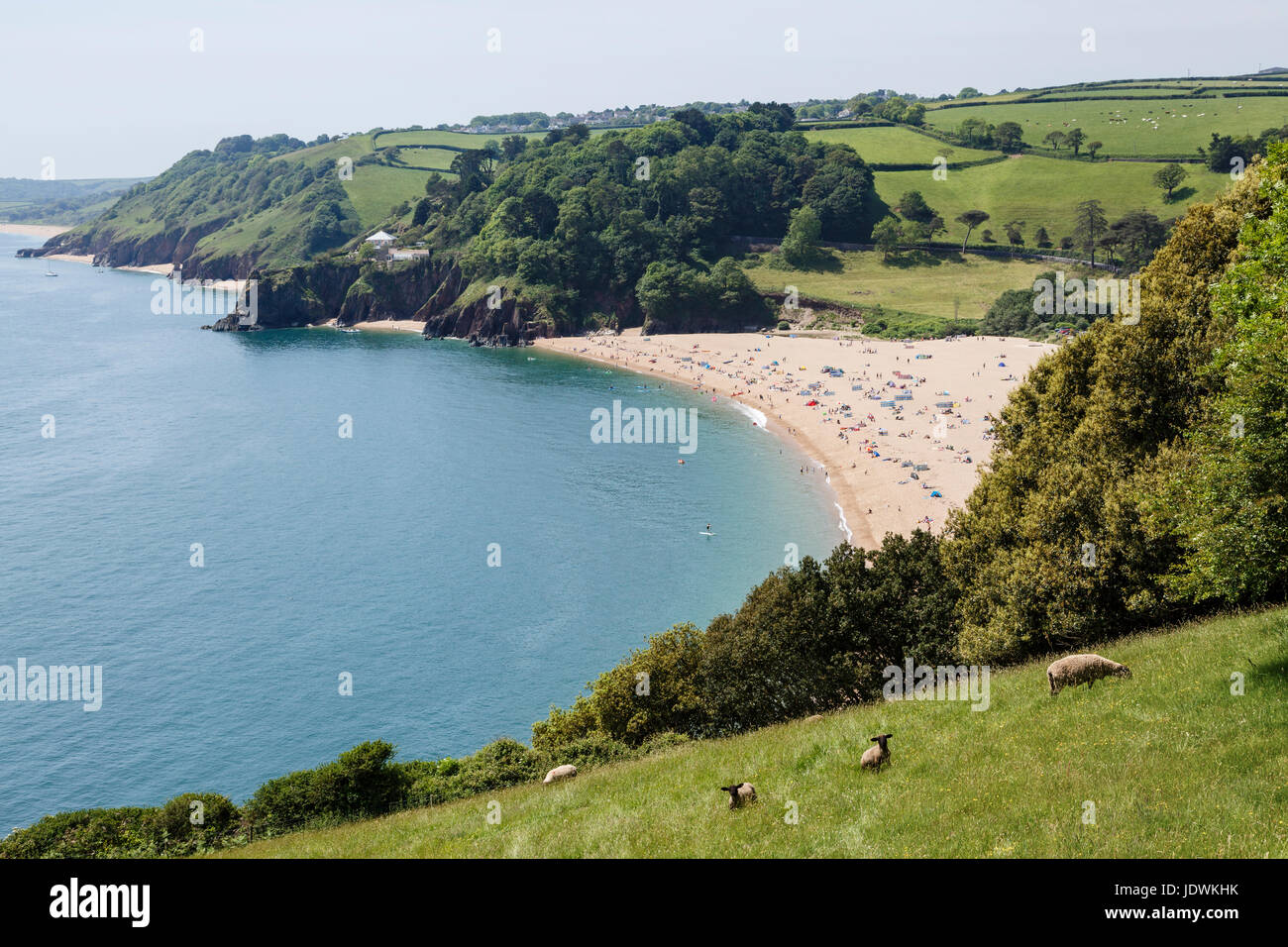 Blackpool Sands, près de Dartmouth, Devon Banque D'Images