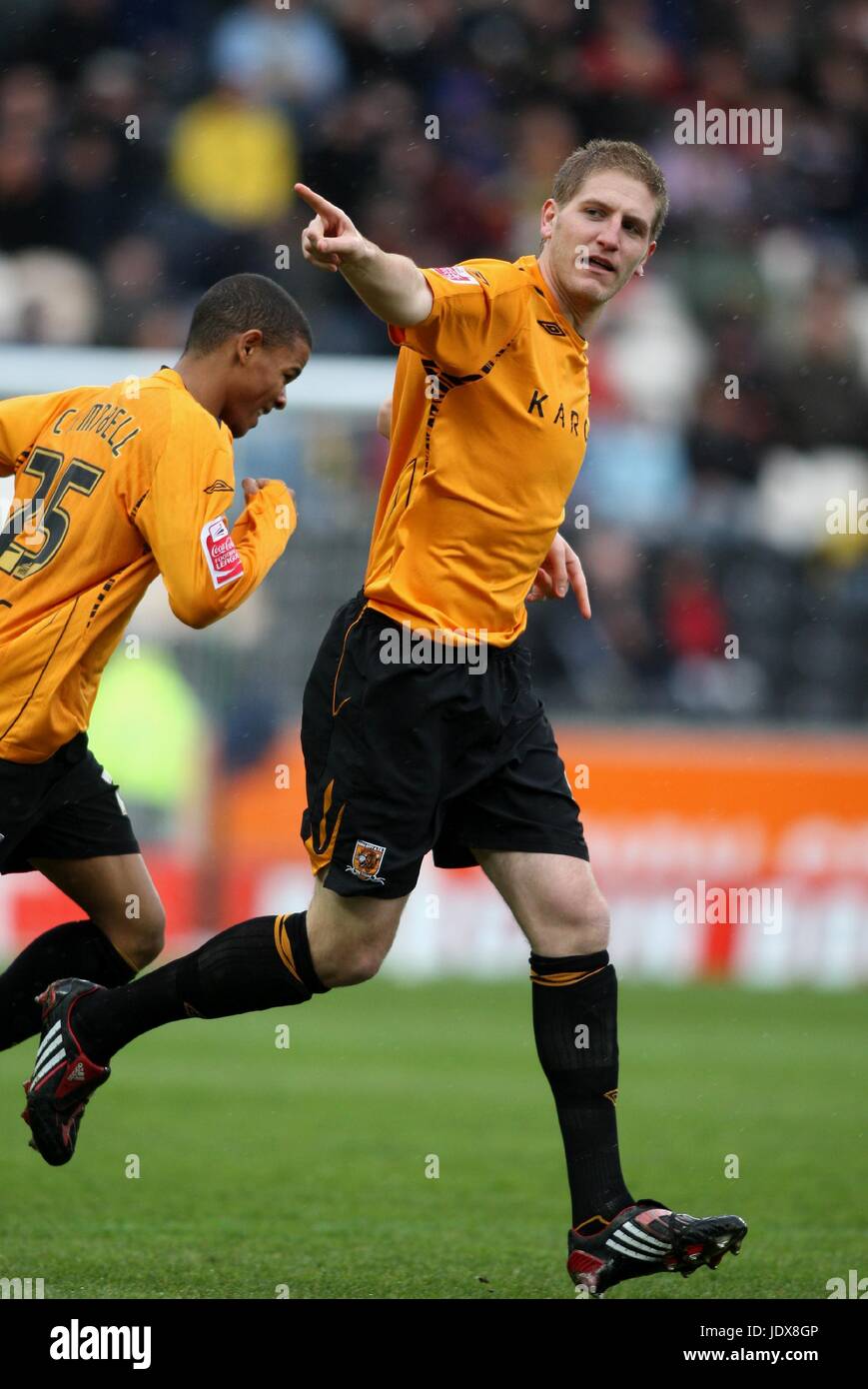 MICHAEL TURNER Hull City FC Stade KC HULL ANGLETERRE 29 Mars 2008 Banque D'Images