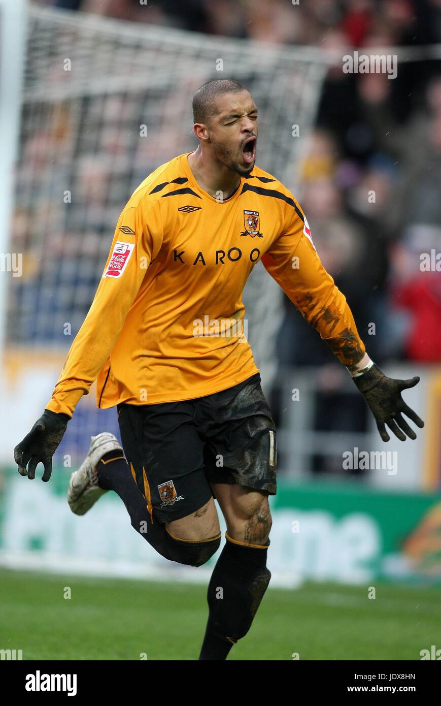 CALEB FOLAN Hull City FC Stade KC HULL ANGLETERRE 29 Mars 2008 Banque D'Images