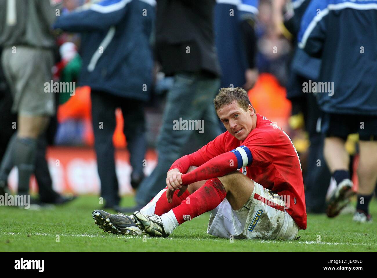 HOWARD après le coup de sifflet final BARSNLEY V CARDIFF CITY STADE DE WEMBLEY Londres Angleterre 06 Avril 2008 Banque D'Images