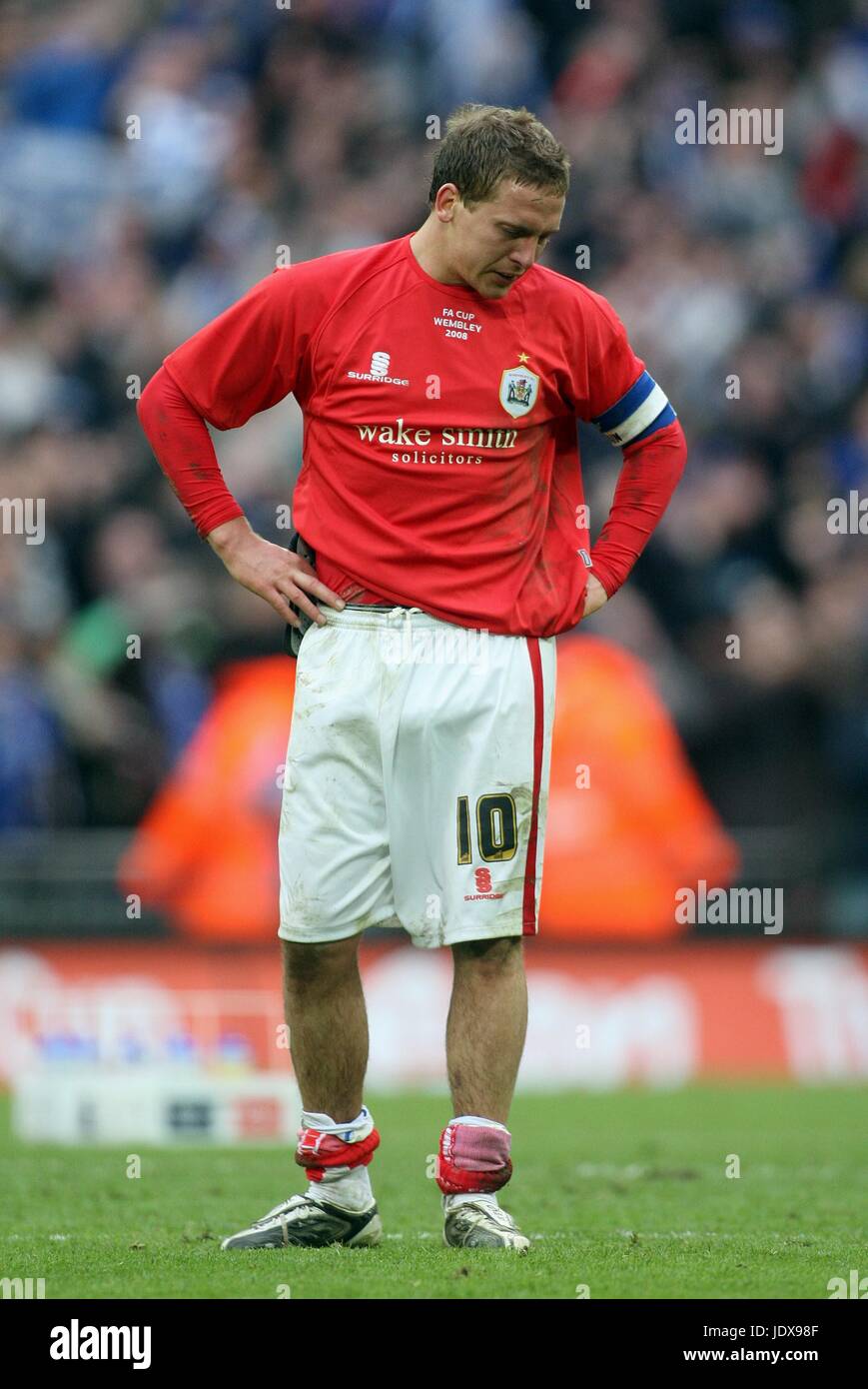 HOWARD après le coup de sifflet final BARSNLEY V CARDIFF CITY STADE DE WEMBLEY Londres Angleterre 06 Avril 2008 Banque D'Images