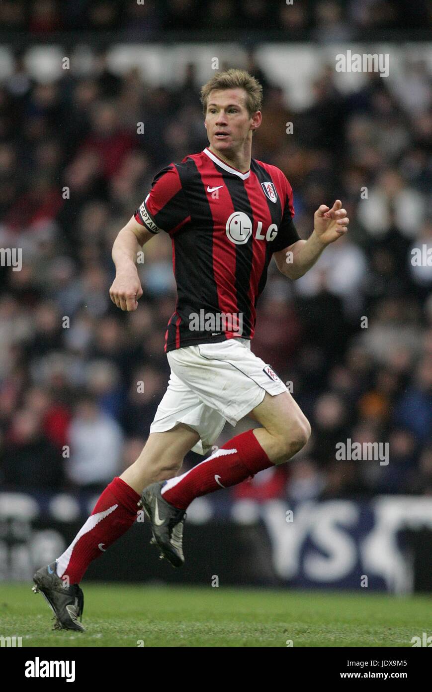 BRIAN MCBRIDE FULHAM FC Derby Pride Park Grande-bretagne 29 Mars 2008 Banque D'Images