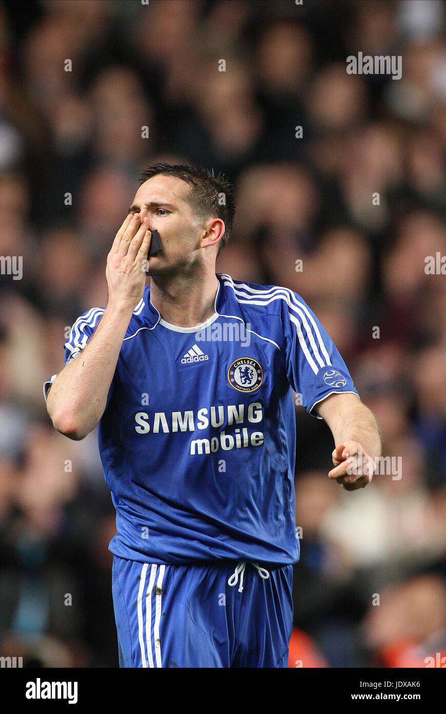 Bisous FRANK LAMPARD Chelsea V LIVERPOOL INTERDICTION NOIR CL STAMFORD BRIDGE Londres Angleterre 30 Avril 2008 Banque D'Images