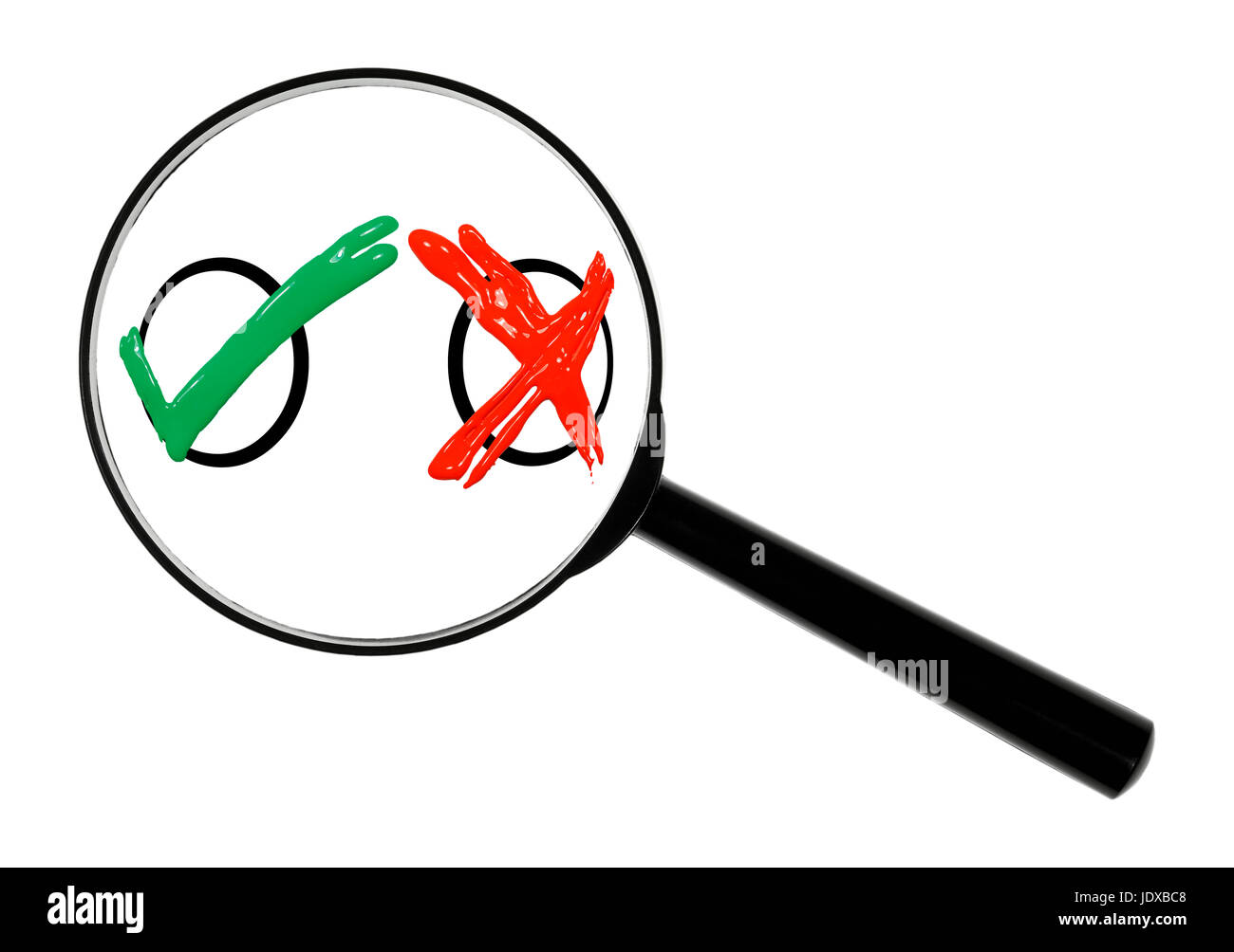 Oui non Banque D'Images