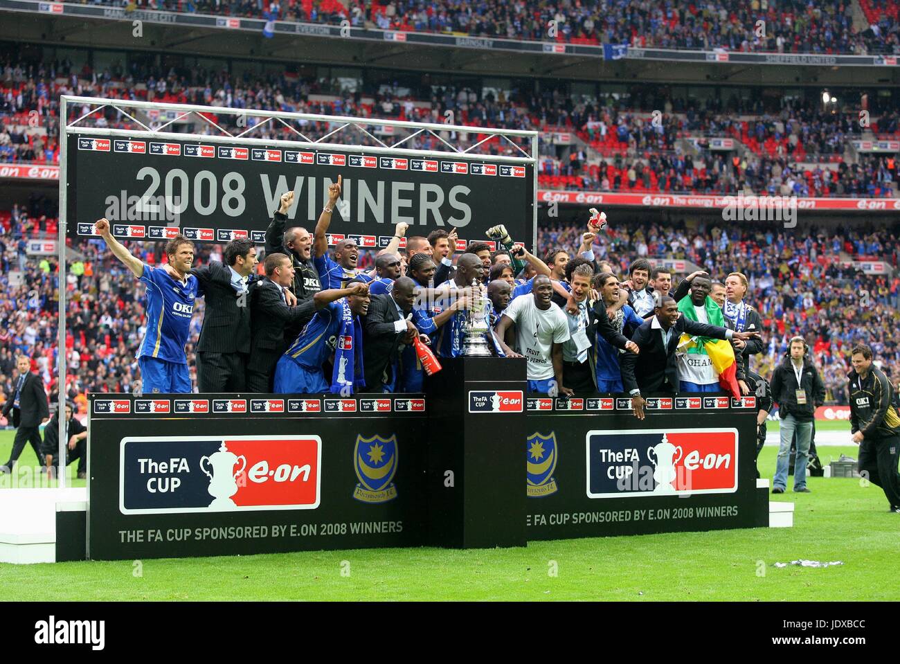 PORTSMOUTH FA Cup Winners 2008 PORTSMOUTH V CARDIFF WEMBLEY Londres Angleterre 17 Mai 2008 Banque D'Images