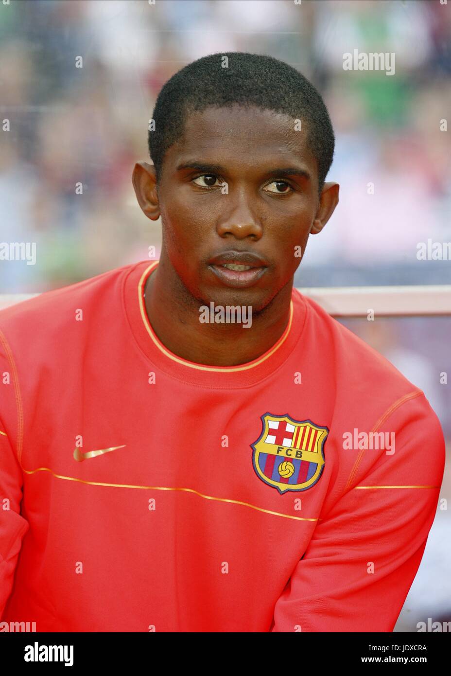 SAMUEL Eto'o, FC BARCELONE ECOSSE ÉDIMBOURG MURRAYFIELD 24 Juillet 2008 Banque D'Images