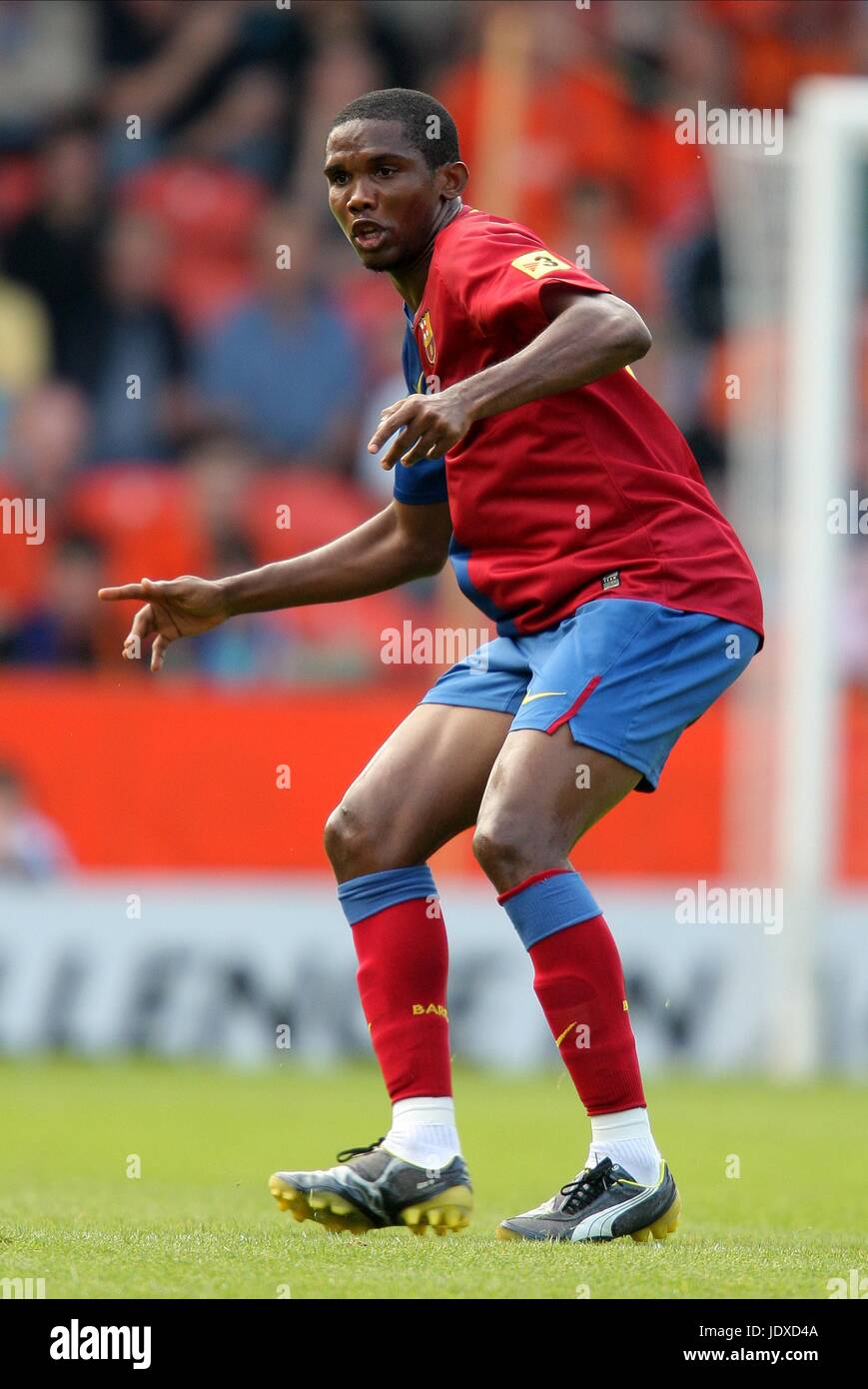 SAMUEL Eto'o le FC Barcelone TANNADICE DUNDEE ECOSSE 30 Juillet 2008 Banque D'Images