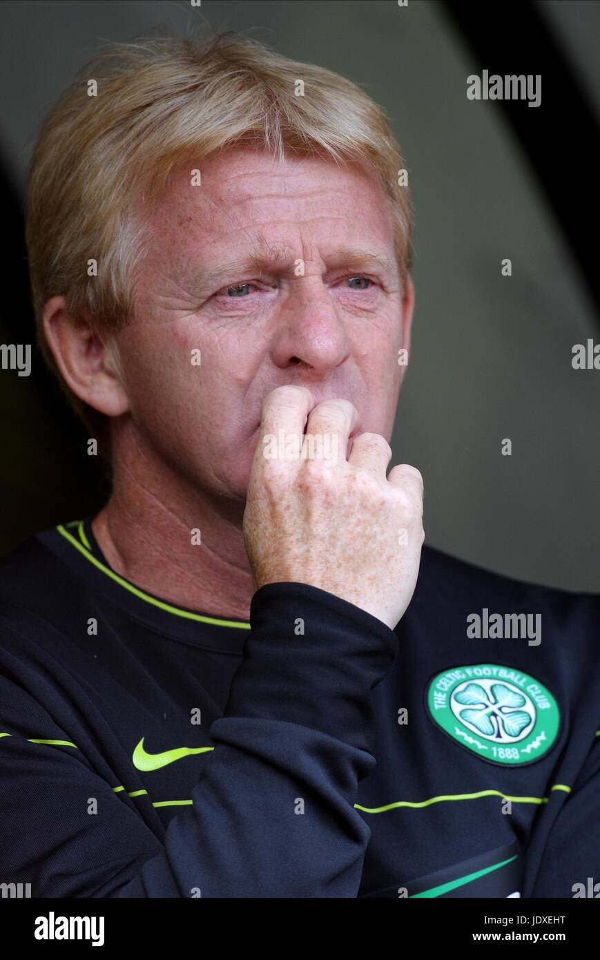 GORDON STRACHAN Glasgow Celtic FC GLASGOW ECOSSE PARKHEAD MANAGER 10 Août 2008 Banque D'Images