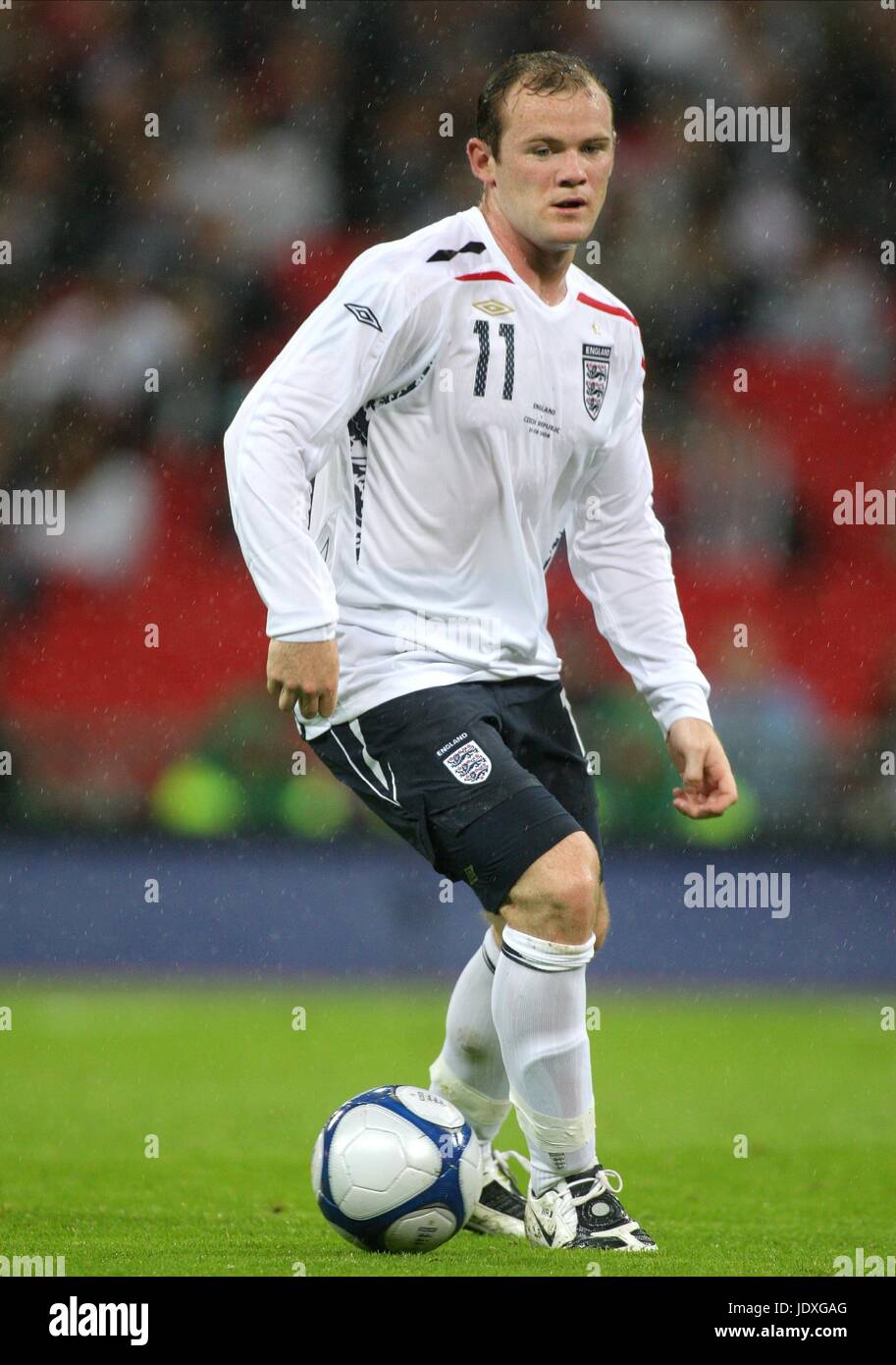 WAYNE ROONEY, l'Angleterre et Manchester United FC, Angleterre / RÉPUBLIQUE TCHÈQUE, 2008 Banque D'Images