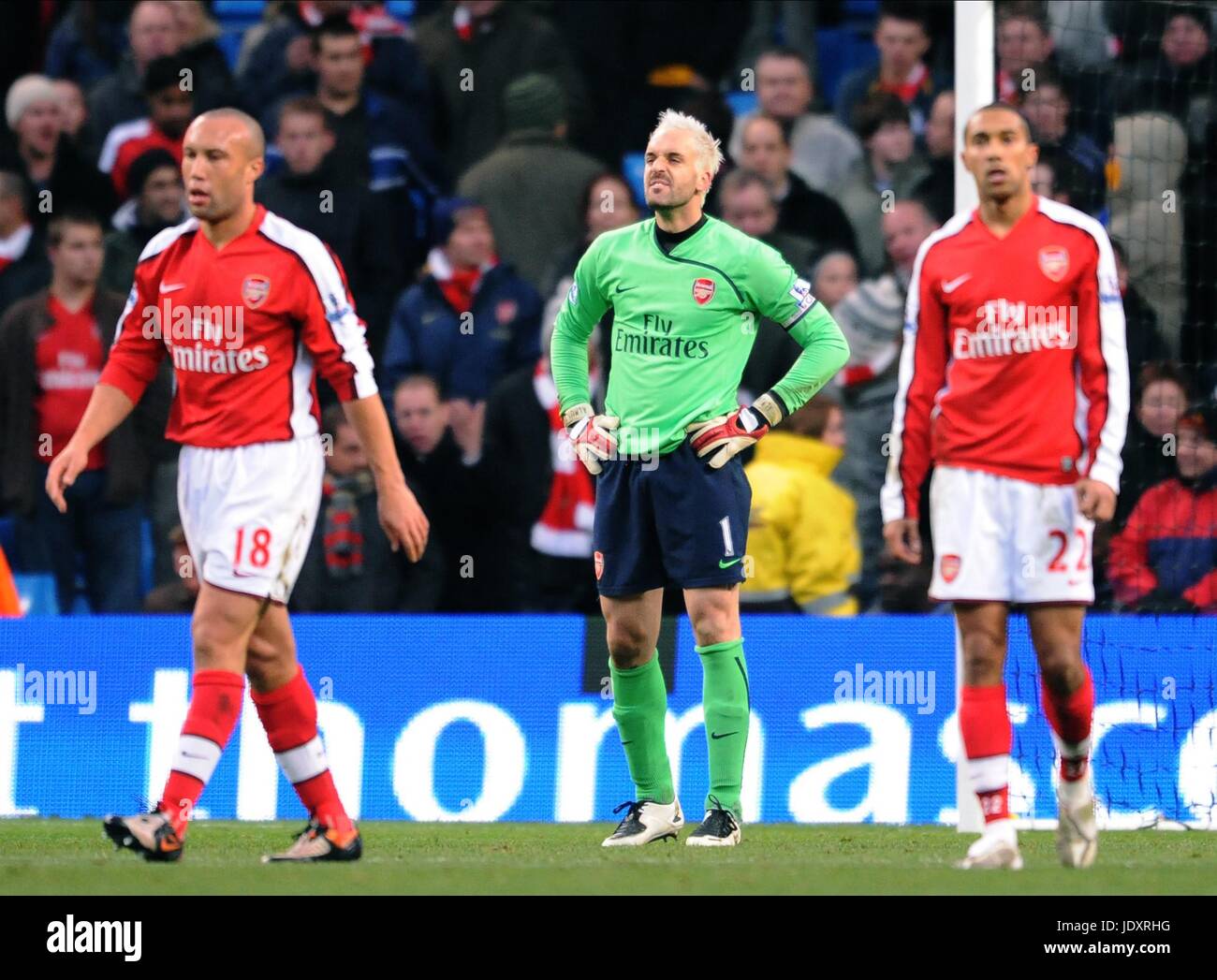 Pas si heureux LE CAPITAINE MANUEL AL ARSENAL V MANCHESTER CITY OF MANCHESTER STADIUM MANCHERSTER ANGLETERRE 22 Novembre 2008 Banque D'Images