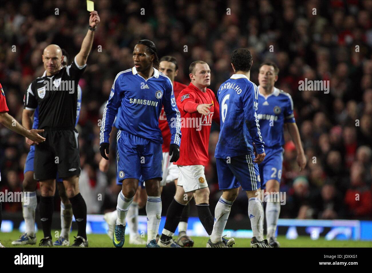 WAYNE ROONEY , CARVALHO, MANCHESTER UNITED V CHELSEA, MANCHESTER UNITED V CHELSEA, 2009 Banque D'Images