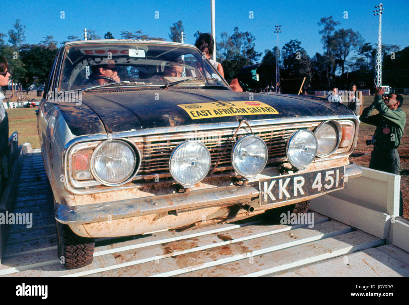 1967 Ford Cortina sur East African Safari Banque D'Images