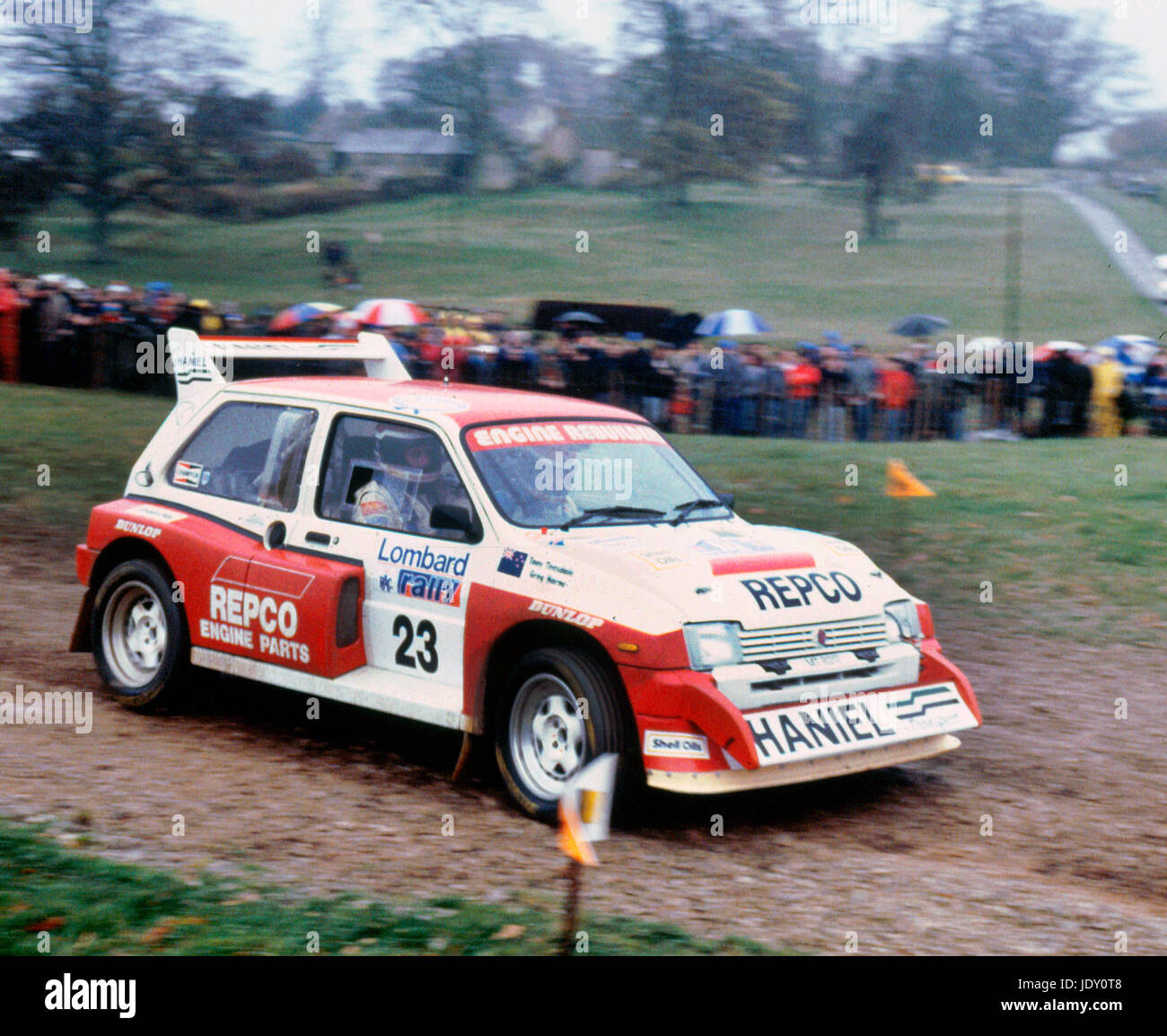 MG Metro 6R4, T.Teesdale. RAC Rally 1986 Banque D'Images