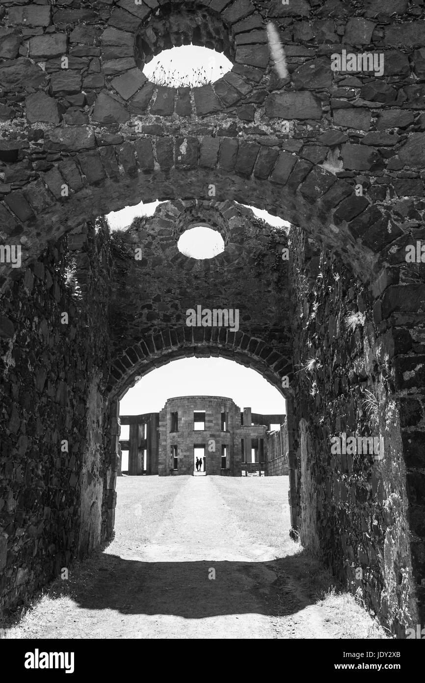 Downhill House, ruine de, Banque D'Images