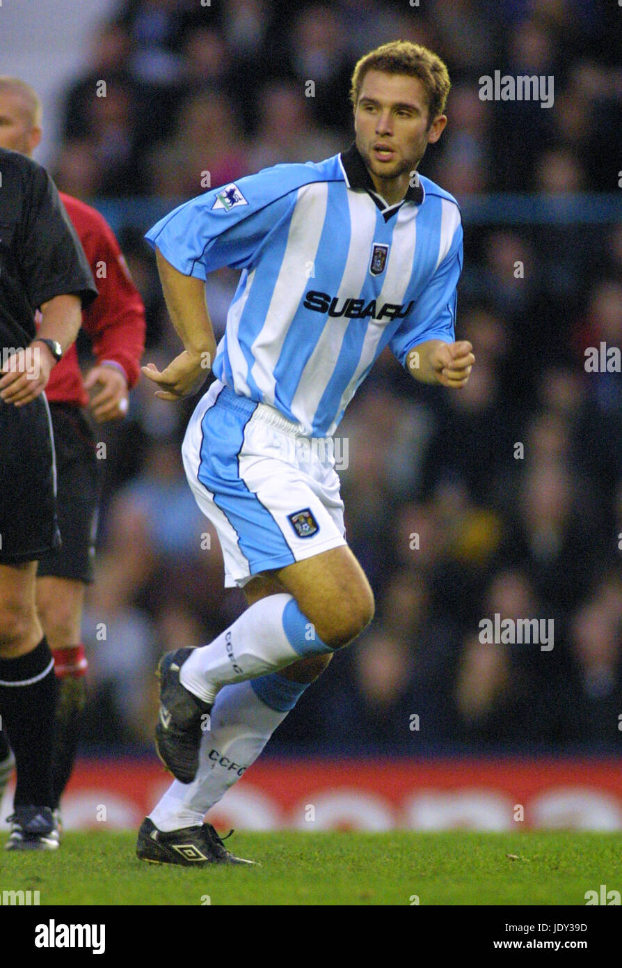 JOHN EUSTACE COVENTRY CITY FC 04 Novembre 2000 Banque D'Images