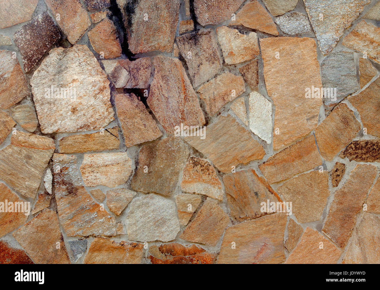 De mur de pierre par le temps Banque D'Images