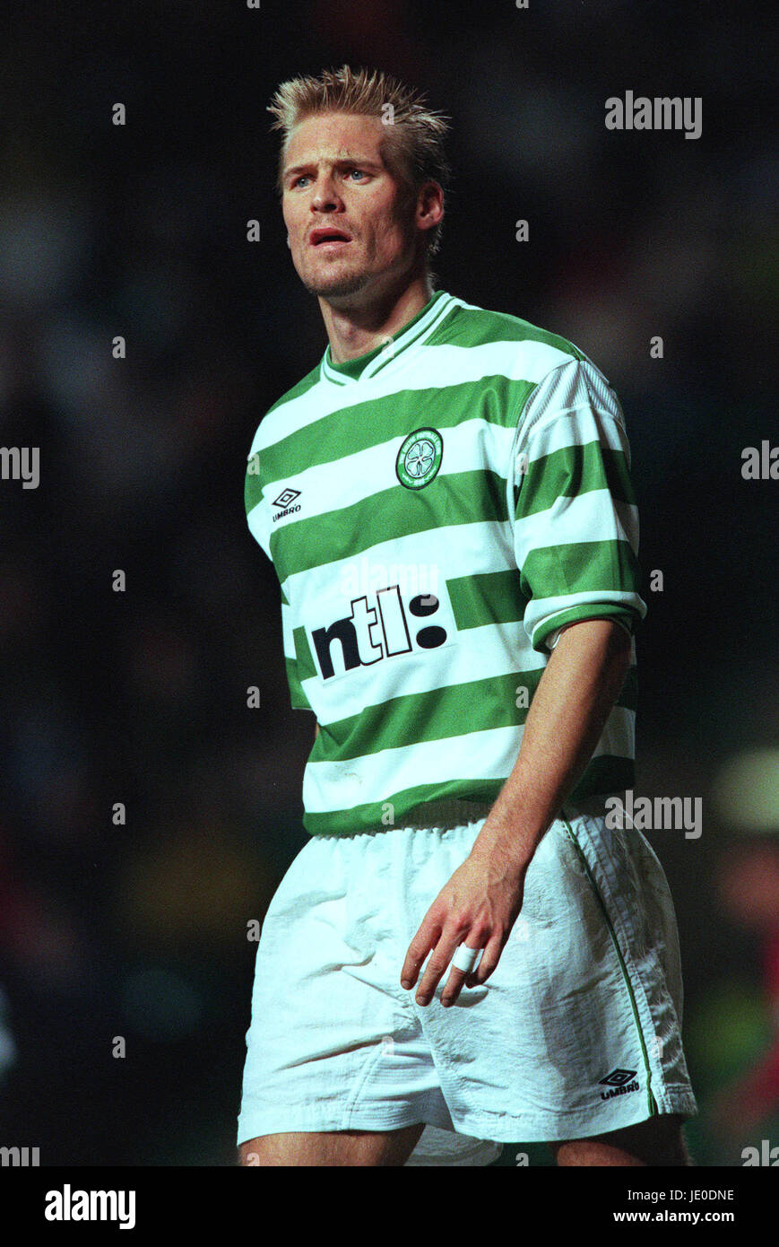 JOHAN MJALLBY CELTIC GLASGOW FC 02 février 2000 Banque D'Images