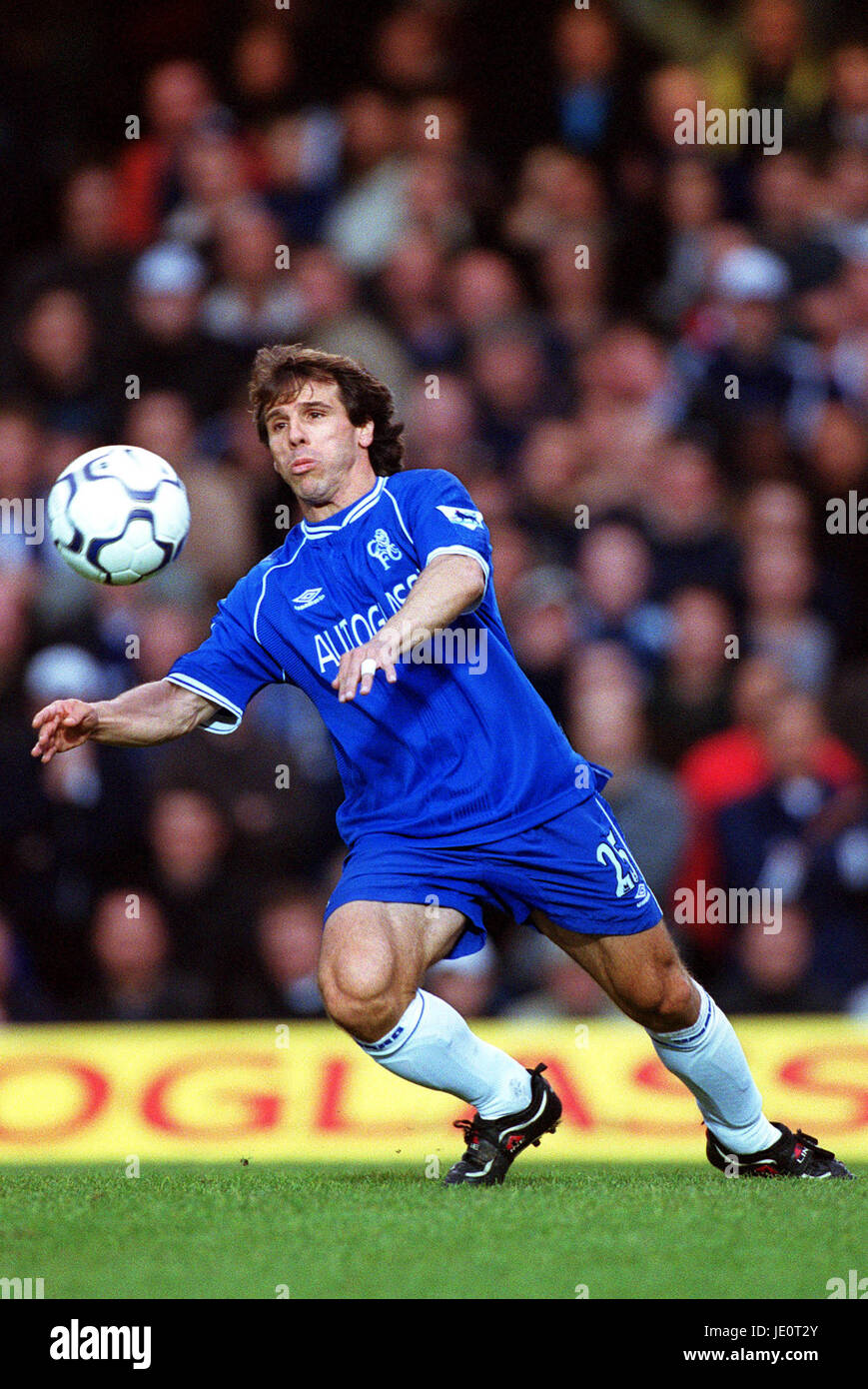 GIANFRANCO ZOLA FC CHELSEA LONDON STAMFORD BRIDGE 28 Octobre 2000 Banque D'Images