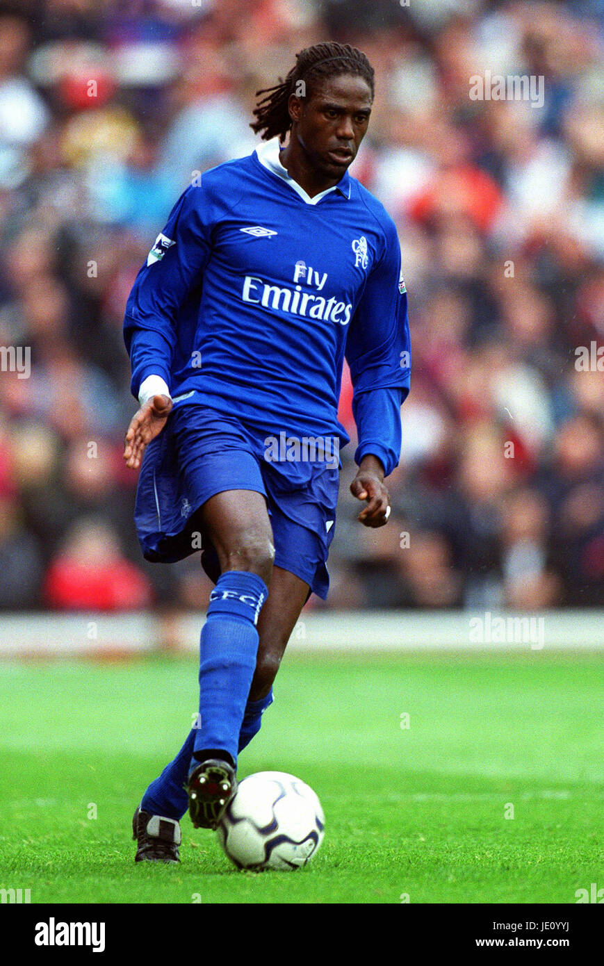 MARIO MELCHIOT CHELSEA FC Fulham London ANGLETERRE 30 Septembre 2001 Banque D'Images