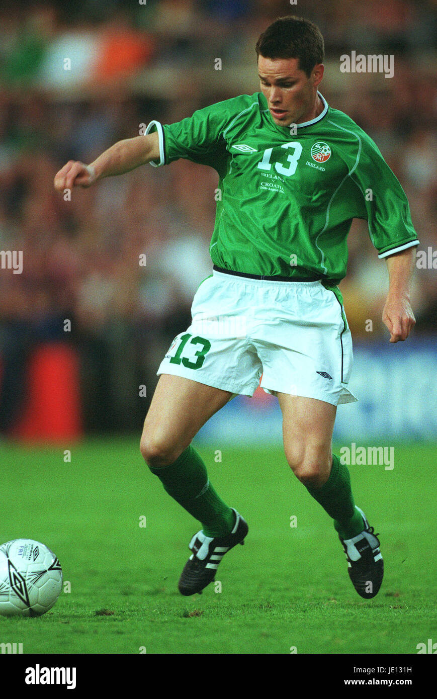 STEVE ÉGLEFIN RÉPUBLIQUE D'IRLANDE & FULHAM 15 Août 2001 Banque D'Images