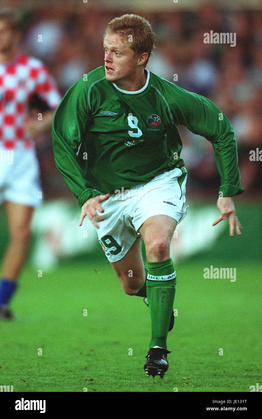 DAMIEN DUFF RÉPUBLIQUE D'IRLANDE 15 Août 2001 Banque D'Images