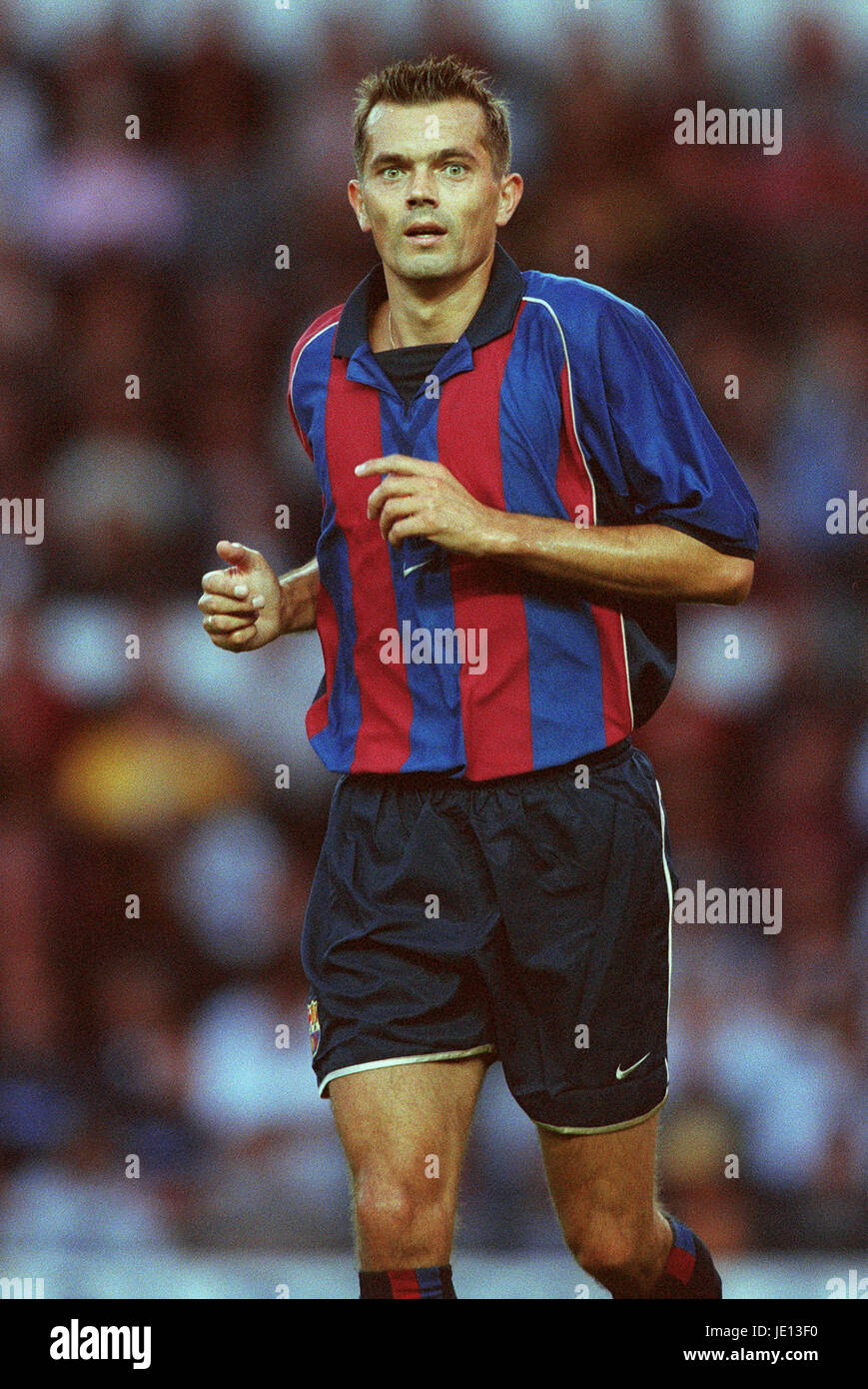 PHILIP COCU FC BARCELONE DERBY DERBY COUNTY V BARCELONE 10 Août 2001 Banque D'Images