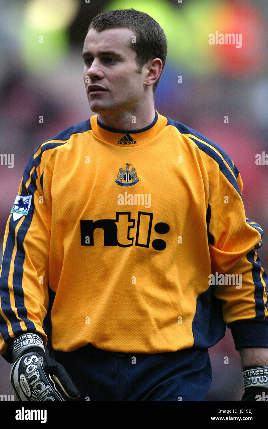 SHAY COMPTE TENU DE NEWCASTLE UNITED FC Sunderland STADE DE LA LUMIÈRE 24 Février 2002 Banque D'Images