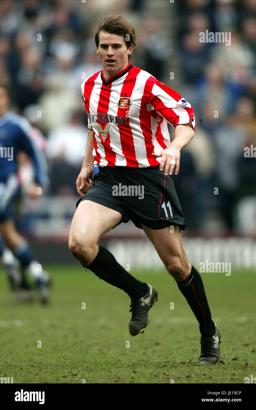KEVIN KILBANE Sunderland FC Sunderland STADE DE LA LUMIÈRE 24 Février 2002 Banque D'Images