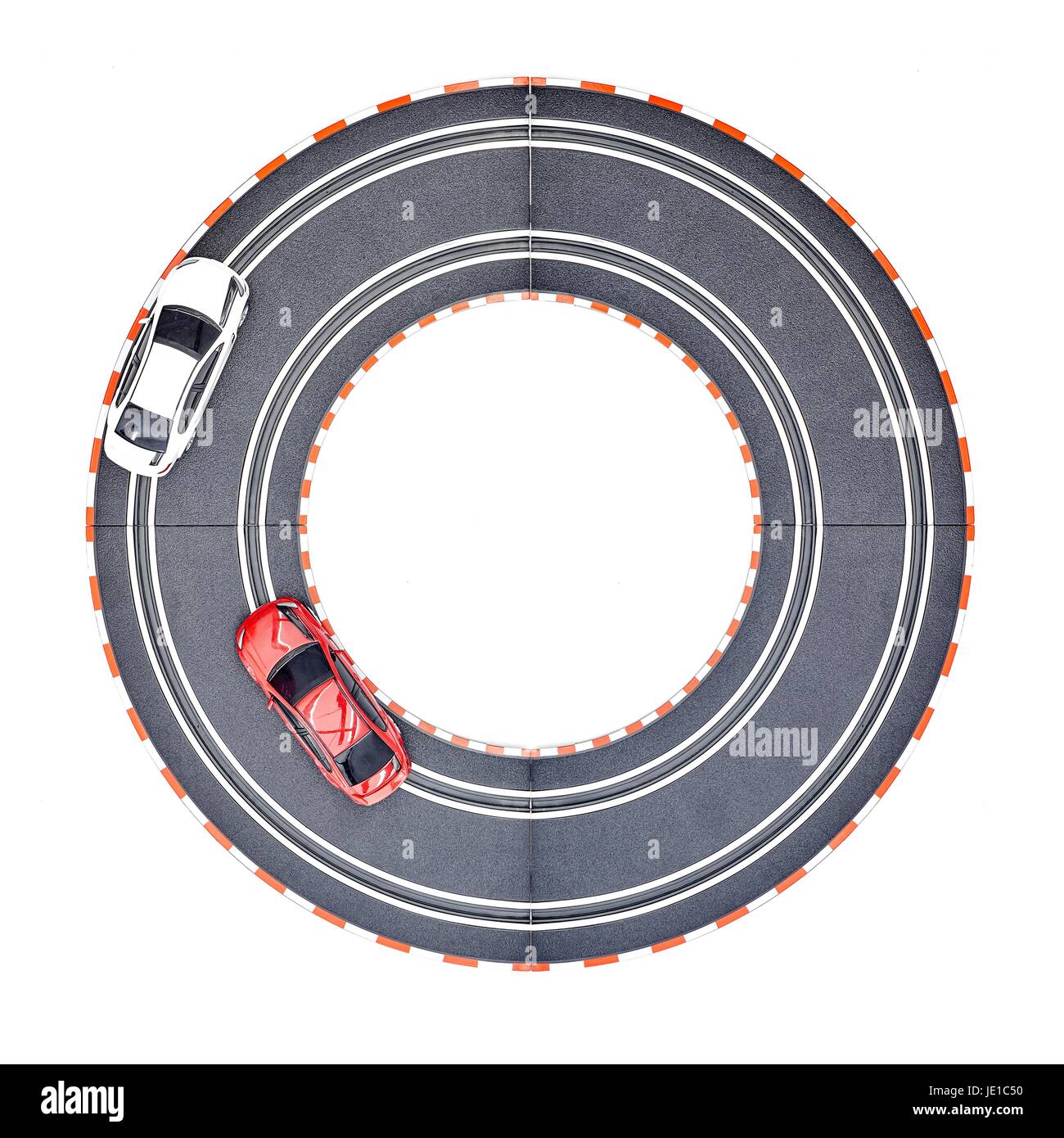Un studio photo d'un jeu de voitures électriques Banque D'Images