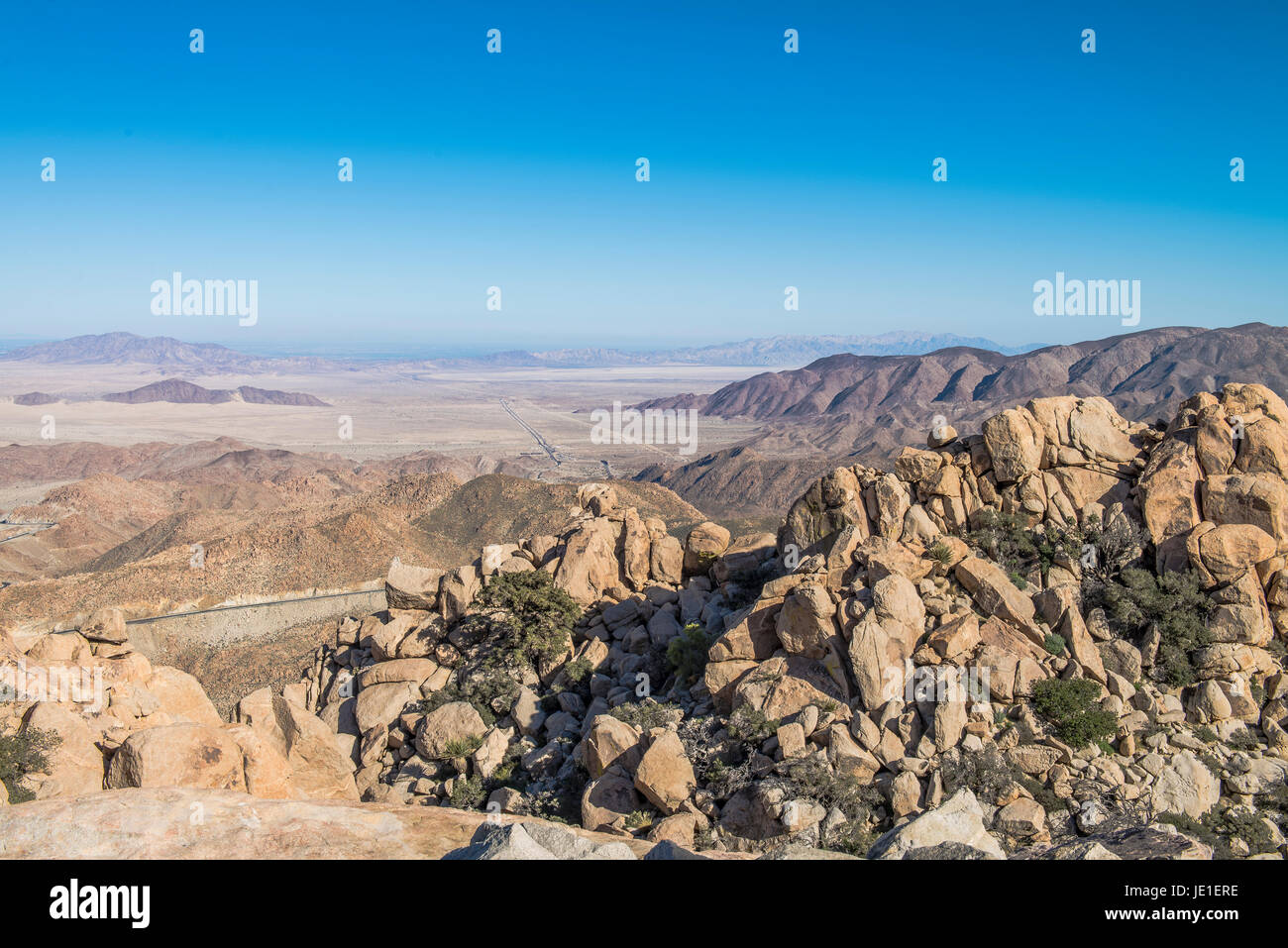 La Rumorosa Baja California au Mexique Banque D'Images