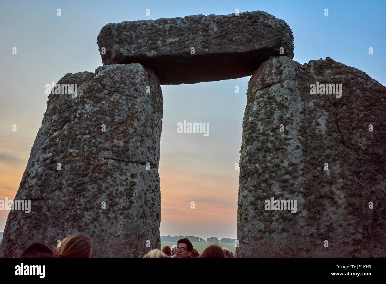 Stonehenge Solstice d'été 21 juin 2038 Sunrise Tour Banque D'Images