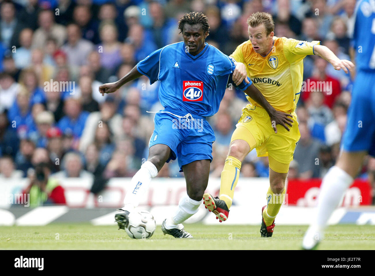 ALIOU CISSE & LEE BOWYER V BIRMINGHAM BIRMINGHAM LEEDS ST ANDREWS 31 Août 2002 Banque D'Images