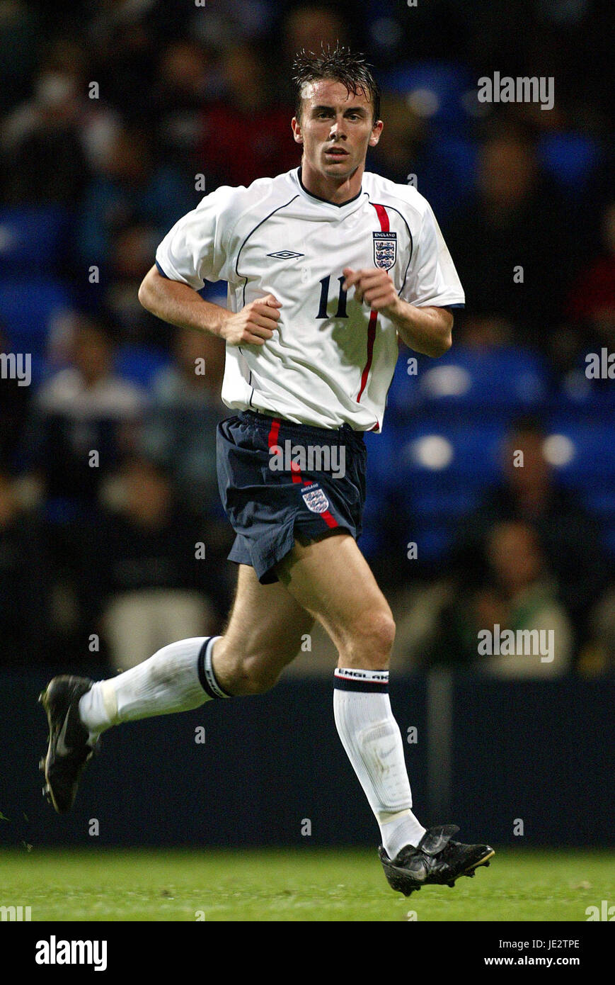 DAVID PRUTTON ANGLETERRE U21 & NOTTS FOREST FC STADE REEBOK BOLTON 06 Septembre 2002 Banque D'Images