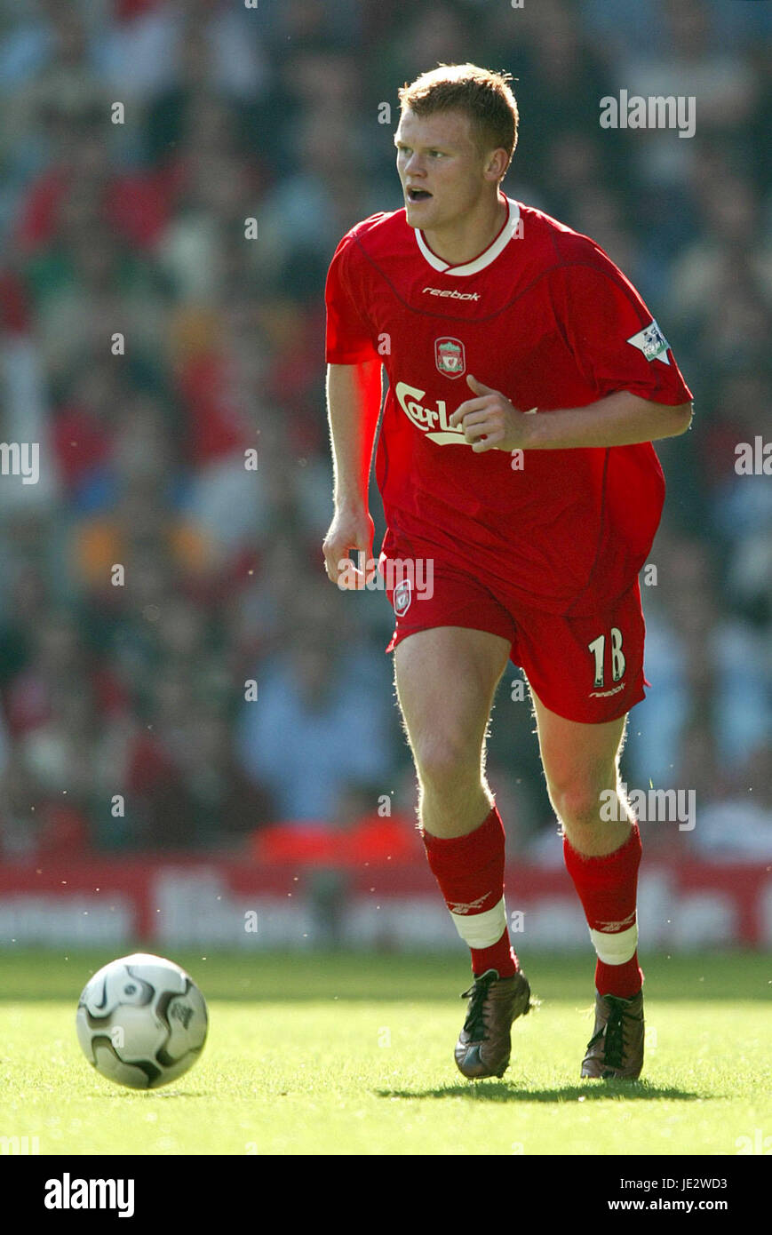 JOHN ARNE RIISE FC LIVERPOOL ANFIELD Liverpool le 21 septembre 2002 Banque D'Images