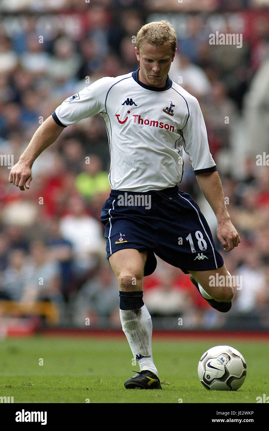 BEN THATCHER Tottenham Hotspur FC OLD TRAFFORD MANCHESTER ENLAND 21 Septembre 2002 Banque D'Images