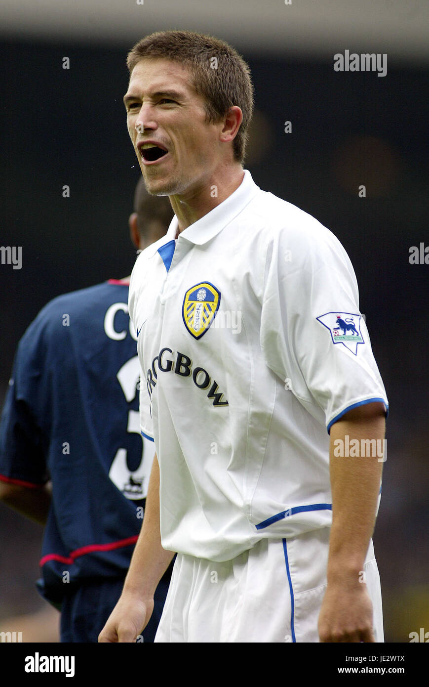 Greater Bay Area make-LEEDS UNITED FC ELLAND ROAD LEEDS 28 Septembre 2002 Banque D'Images