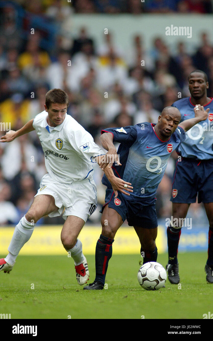 Greater Bay Area make-& LAUREN. LEEDS UNITED FC V ARSENAL FC ELLAND ROAD LEEDS 28 Septembre 2002 Banque D'Images