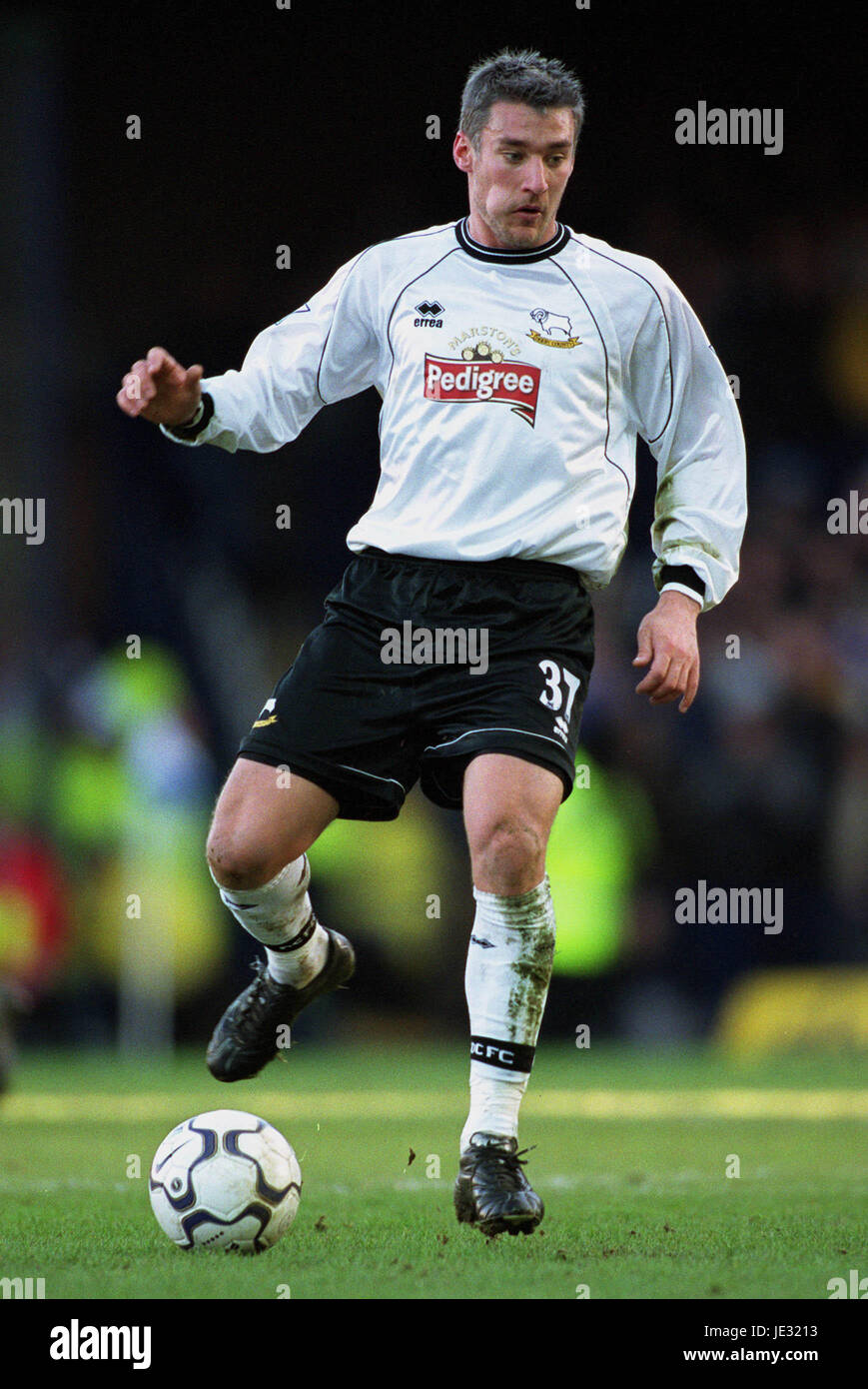 PIERRE DUCROCQ DERBY COUNTY FC FILBERT STREET LEICESTER ANGLETERRE 23 Février 2002 Banque D'Images