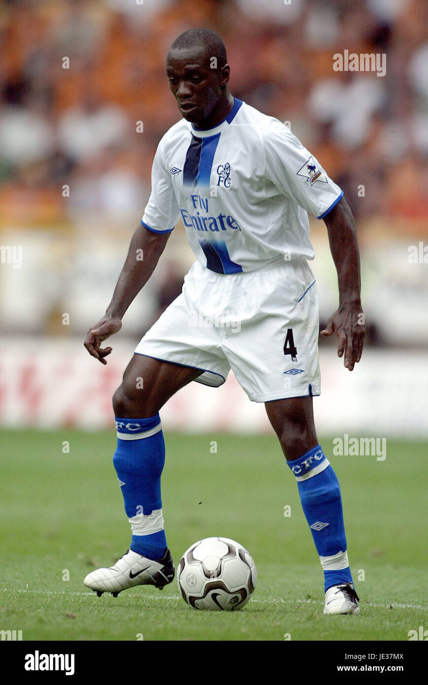 CLAUDE MAKELELE CHELSEA FC MOLINEUX WOLVERHAMPTON ENGLAND 20 Septembre 2003 Banque D'Images