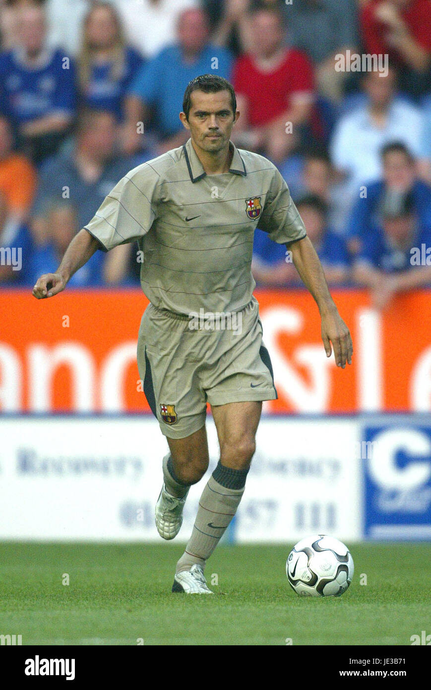 PHILIP COCU FC Barcelone stade WALKERS LEICESTER ANGLETERRE 08 Août 2003 Banque D'Images