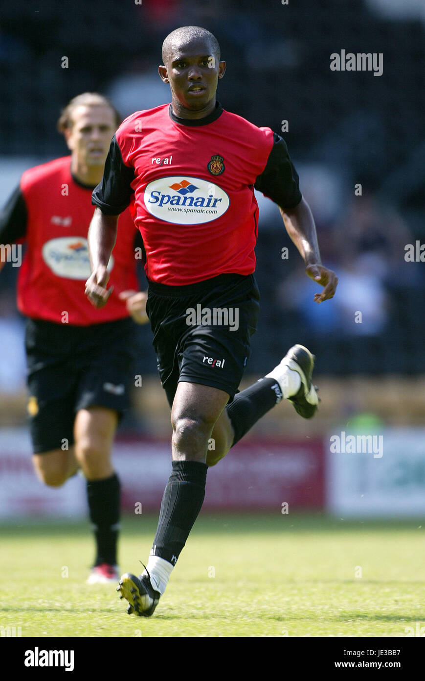 SAMUEL ETOO REAL MAJORQUE FC Derby Pride Park Stadium ANGLETERRE 03 Août 2003 Banque D'Images