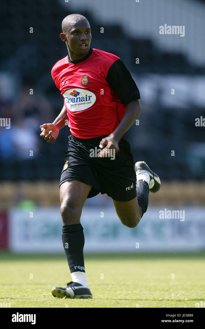 SAMUEL ETOO REAL MAJORQUE FC Derby Pride Park Stadium ANGLETERRE 03 Août 2003 Banque D'Images