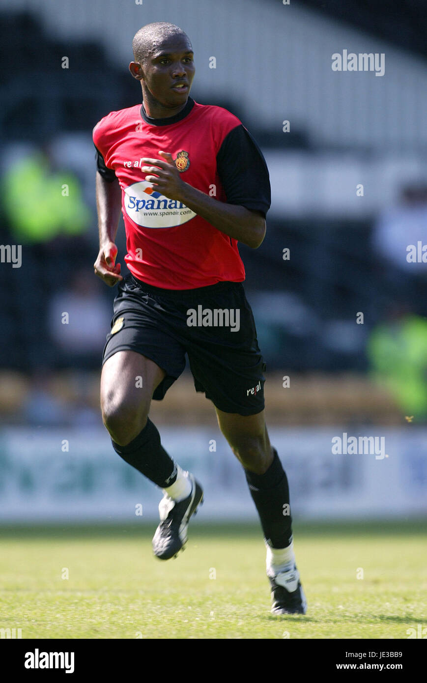 SAMUEL ETOO REAL MAJORQUE FC Derby Pride Park Stadium ANGLETERRE 03 Août 2003 Banque D'Images