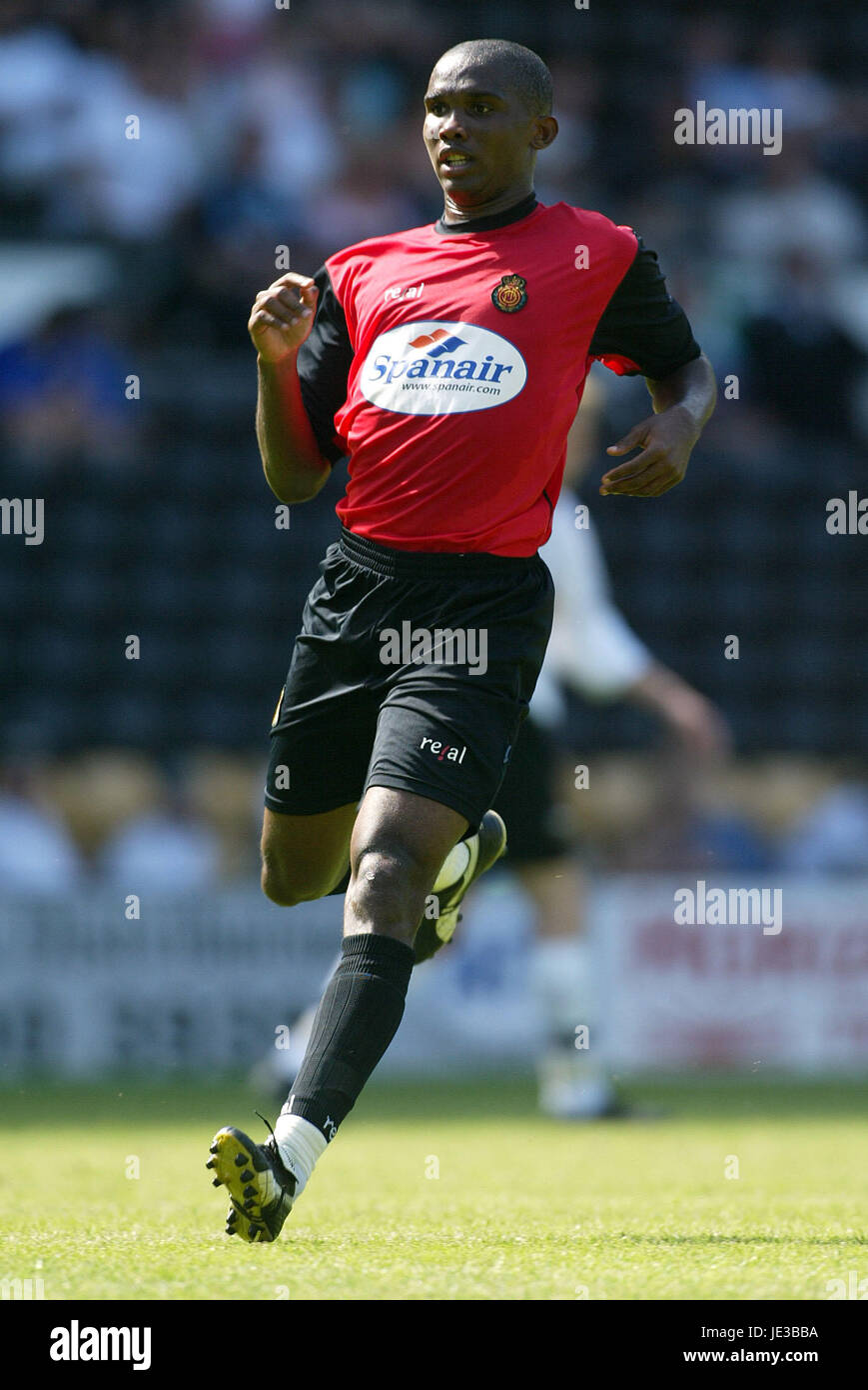SAMUEL ETOO REAL MAJORQUE FC Derby Pride Park Stadium ANGLETERRE 03 Août 2003 Banque D'Images