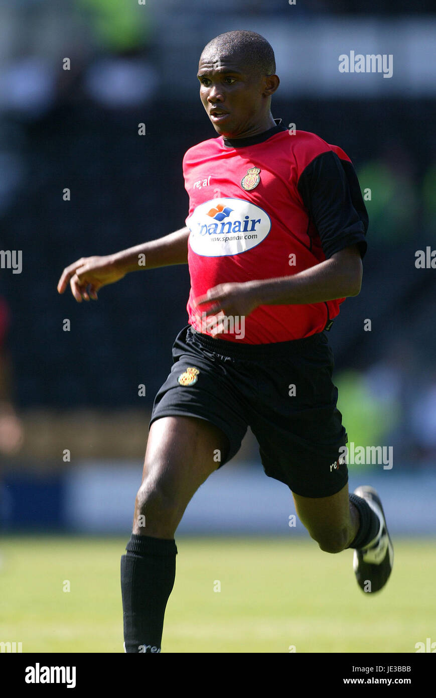 SAMUEL ETOO REAL MAJORQUE FC Derby Pride Park Stadium ANGLETERRE 03 Août 2003 Banque D'Images